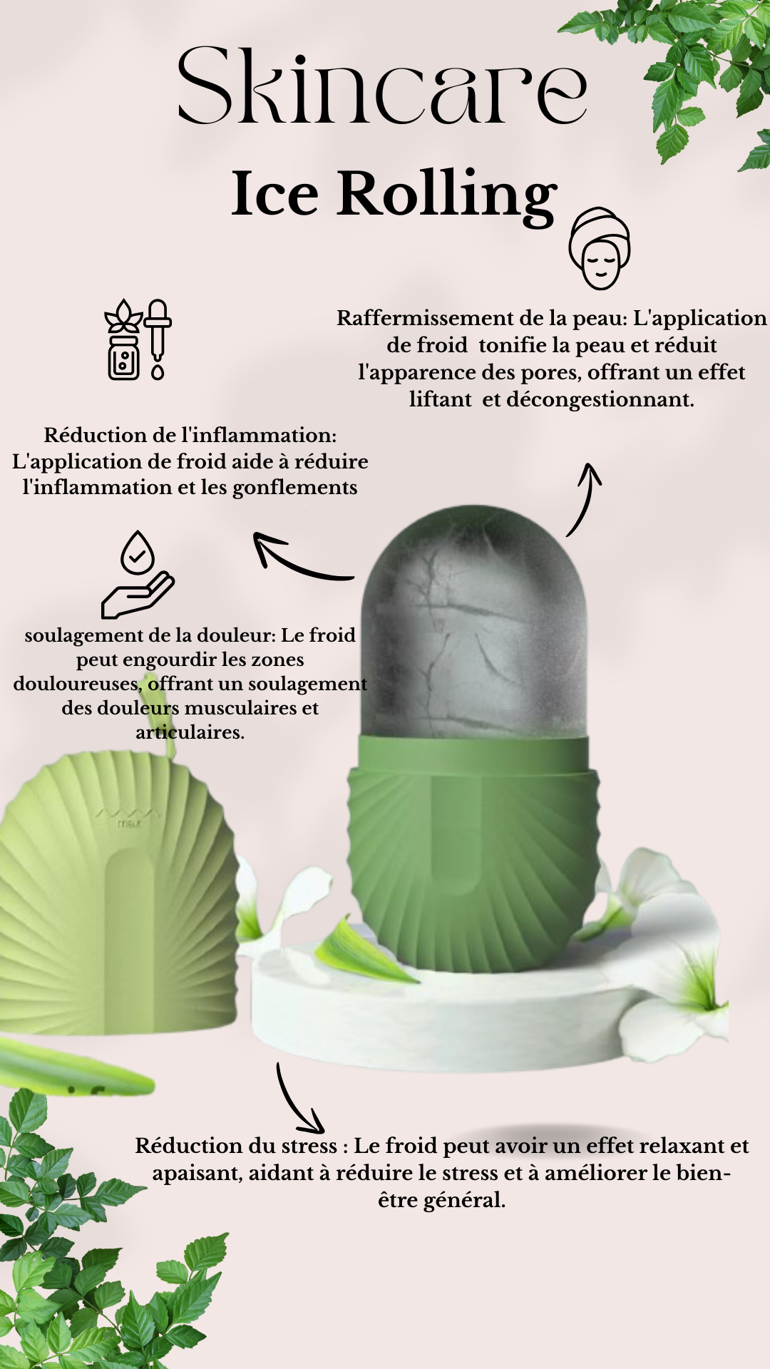 Ice Roller Visage : ❄️ "Le secret des peaux glowy